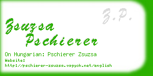 zsuzsa pschierer business card